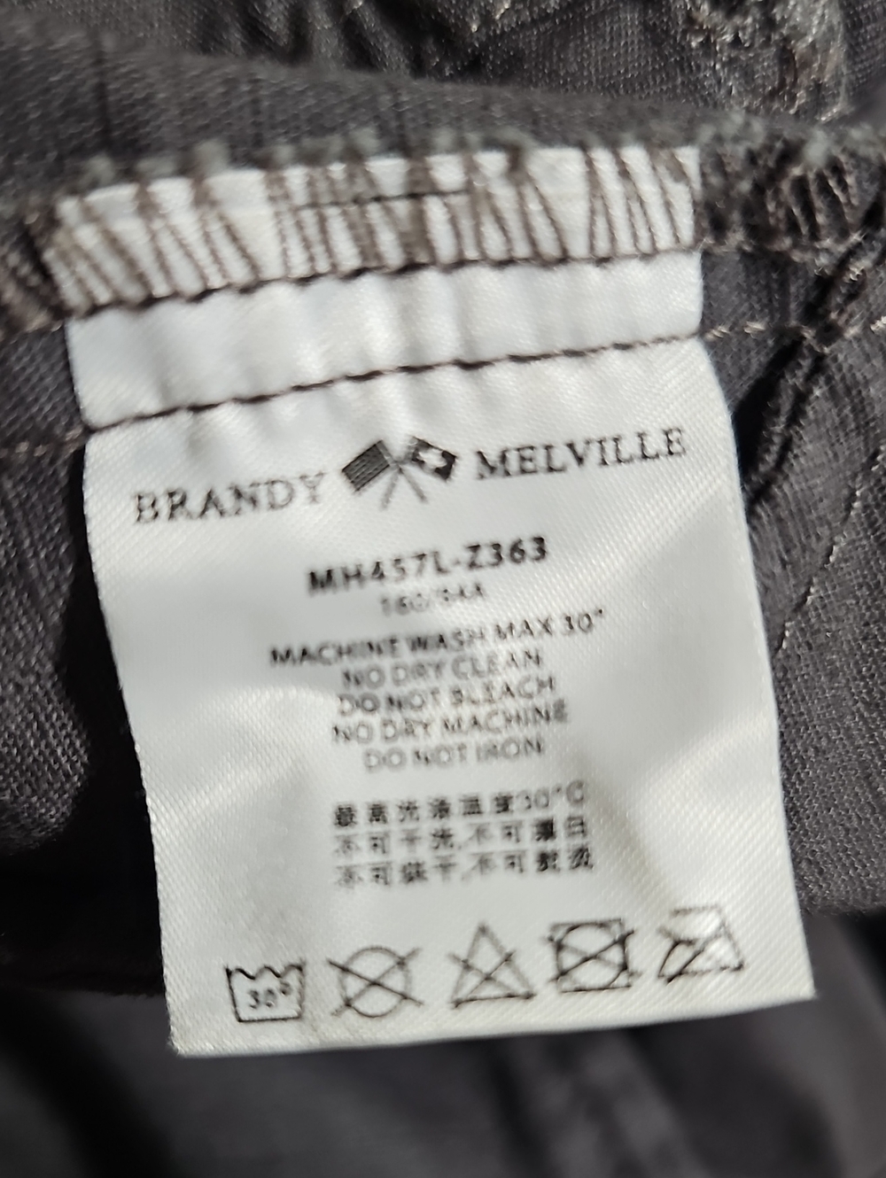 Brandy Melville Cargo Midi Skirt Charcoal Ripstop Utility Gorpcore Slit 30 Waist - Picture 7 of 8